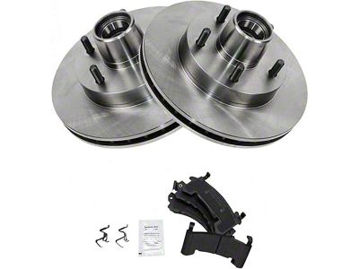 Semi-Metallic Brake Rotor and Pad Kit; Front (82-92 Camaro w/o Performance Package)