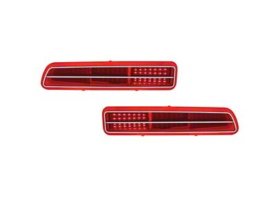 Sequential LED Tail Lights; Red Lens (1969 Camaro)