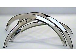 Short Style Fender Trim; Polished (82-92 Camaro)