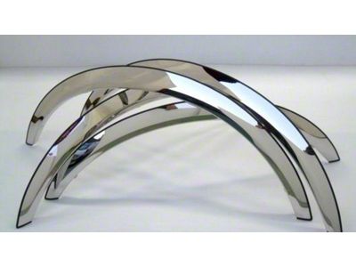 Short Style Fender Trim; Polished (82-92 Camaro)