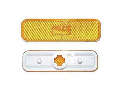 Camaro Side Marker Light Assemblies, Front, Light Amber, 1974-1977