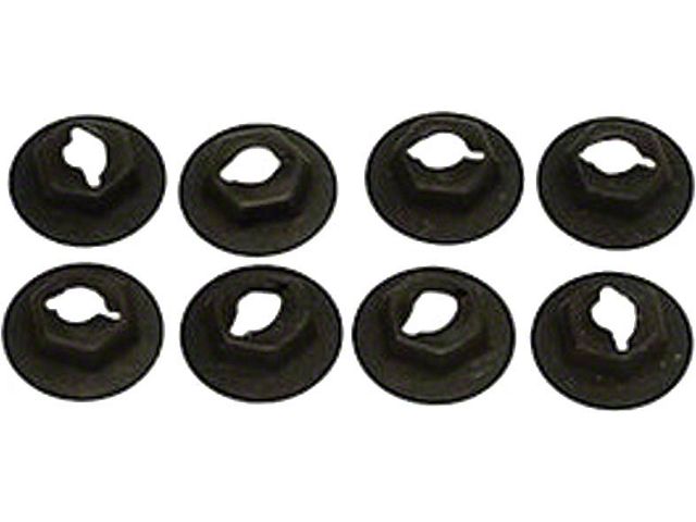 Camaro Side Marker Light Housing To Body Mounting Nuts, 1970-1980