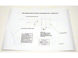 Side Marker Light Template Set (1968 Camaro)