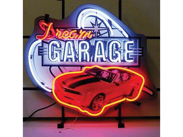 Camaro Sign,Neon,Dream Garage