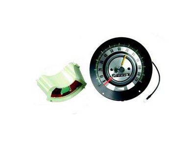 Camaro Speedometer, 120 MPH, With Speed Warning Indicator, 1968