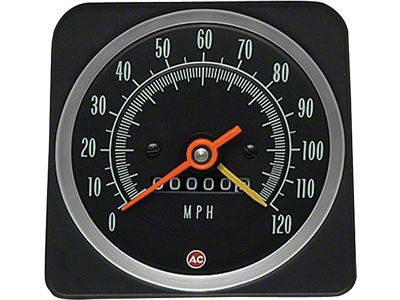 Camaro Speedometer, With Speed Warning, 1969