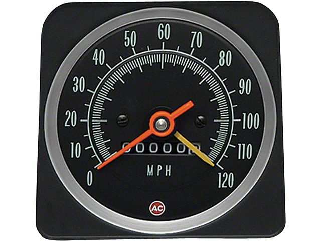 Camaro Speedometer, With Speed Warning, 1969