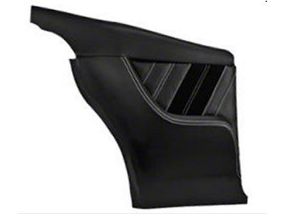 Camaro, Sport-II, Coupe, Molded Rear Quarter Panels-Black 1 Pair 1968