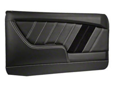 TMI Camaro, Sport, Molded Sport Door Panels-Blk/Blk/Gry Pair 1968