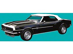 SS Stripe Kit; Black (1968 Camaro)
