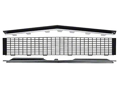 Stage 1 Grille Kit; Black (67-68 Camaro RS)