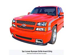 Stainless Steel Billet Lower Grille; Black (88-92 Camaro)