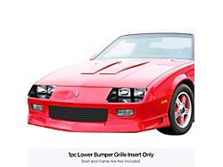 Stainless Steel Billet Lower Grille; Black (78-81 Camaro)