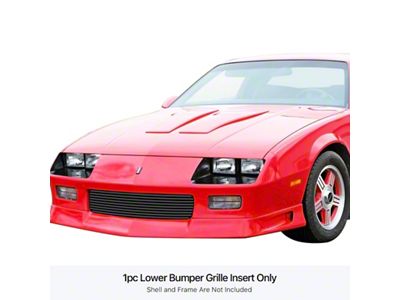 Stainless Steel Billet Lower Grille; Black (78-81 Camaro)