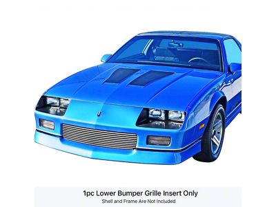 Stainless Steel Billet Lower Grille; Silver Hairline (78-81 Camaro)