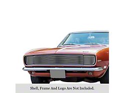 Stainless Steel Billet Upper Grille Overlay; Polished (67-68 Camaro RS)
