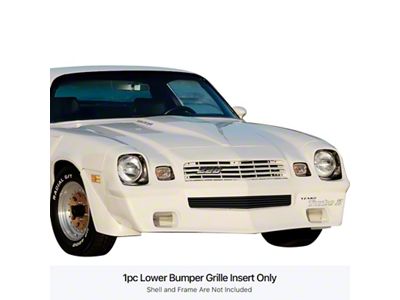 Stainless Steel Billet Upper and Lower Grilles; Black (78-81 Camaro)