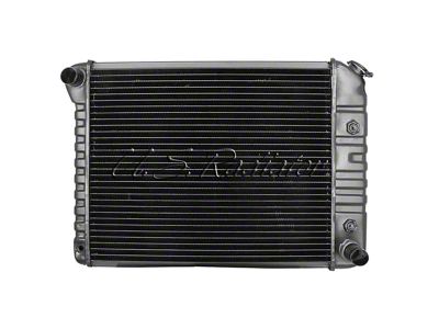 Standard Automotive Copper/Brass Radiator with Built-In Transmission Cooler; 2-Row (72-79 Camaro w/ Automatic Transmission & w/o A/C)