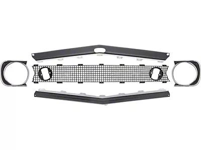 Standard Grille Kit with Headlight Bezels (1967 Camaro, Excluding RS)