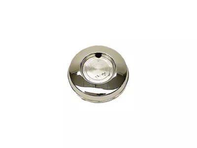 Standard Steering Wheel Horn Cap; Chrome (1967 Camaro)