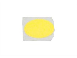 Steering Box Decal, Oval, Yellow (1969 Camaro)