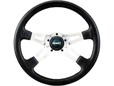 Camaro Steering Wheel, Collector's Edition, Black, Grant, 1970-1988