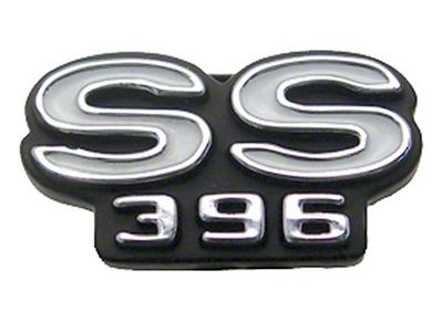 Camaro Steering Wheel Horn Shroud Emblem, Super Sport 396, Deluxe, 1968