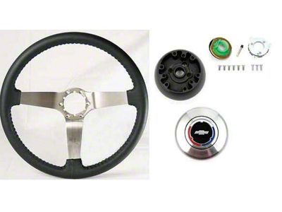 Wheel,Steering,Blk, W/Brsh,Non Tilt,1969-1989