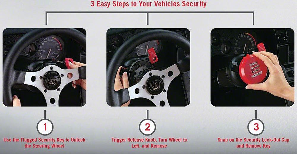 Ecklers Steering Wheel Security System (67-92 Camaro)