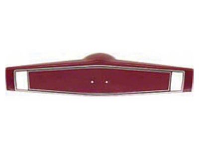 Camaro Steering Wheel Shroud, Two Button, Red, 1969-1970