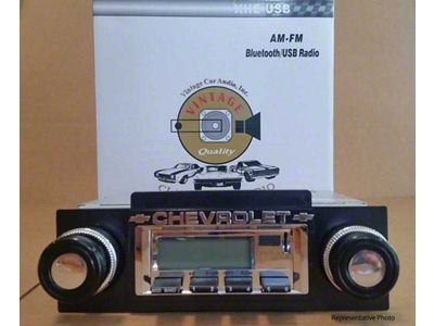 Camaro Stereo, KHE-100USB, Black Face, 1969-1976