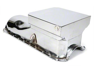 Street/Strip Oil Pan; 6-Quart; Chrome (67-72 Big Block V8 Camaro)