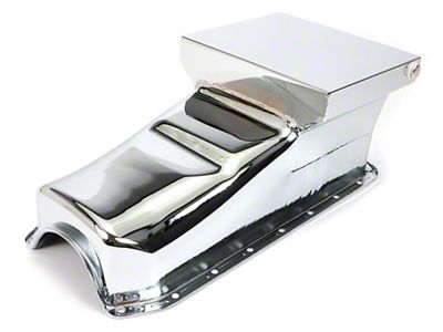 Street/Strip Oil Pan; 7-Quart; Chrome (67-78 Small Block V8 Camaro)
