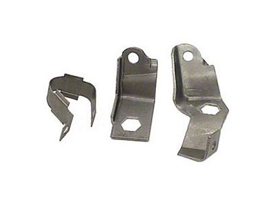 Camaro Subframe Disc Brake Line Mounting Bracket Set, 1969