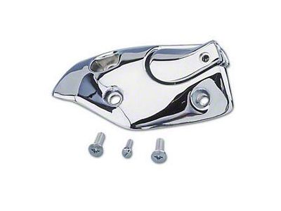 Camaro Sunvisor Bracket, Left, Convertible, Polished Chrome, 1967