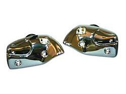 Sunvisor Brackets, Convertible, Polished Chrome (1967 Camaro)