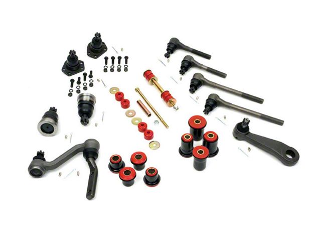 Camaro Suspension Overhaul Kit, Major, With Polyurethane Bushings, For Cars With Quick Ratio Manual Steering, 1968-1969