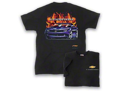 Camaro T-Shirt, 2010 Flame, Black