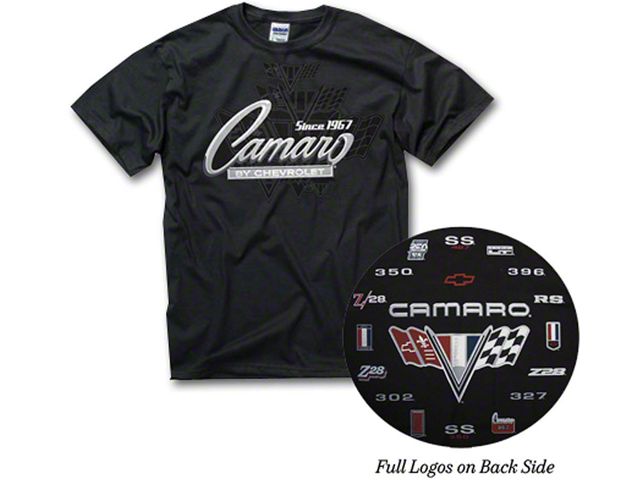 Camaro T-Shirt, Since 1967 Camaro Emblems