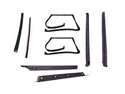 T-Top Seal Kit with Plastic Drip Rails; Driver and Passenger Side (82-92 Camaro)