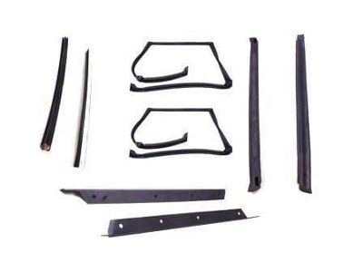 T-Top Seal Kit with Plastic Drip Rails; Driver and Passenger Side (82-92 Camaro)