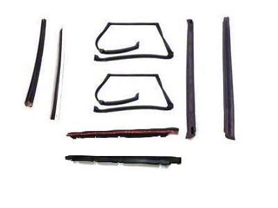 T-Top Seal Kit with Rubber Drip Rails; Driver and Passenger Side (82-92 Camaro)