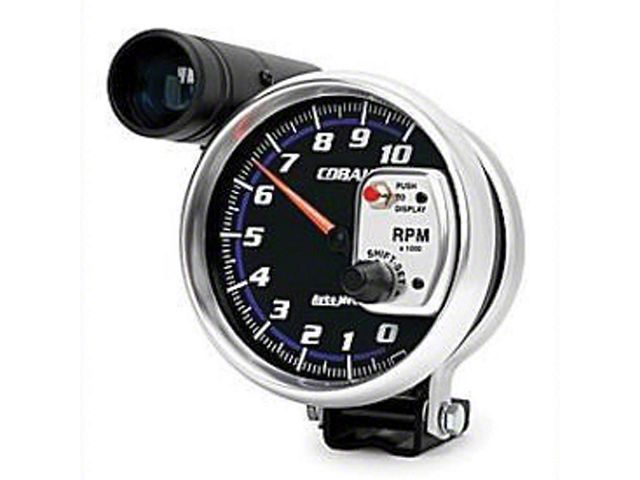 Camaro Tachometer, 5, Black Face, 10,000 RPM, External Shift-Lite, Cobalt, AutoMeter