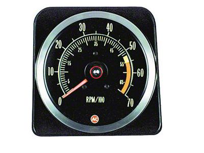 Tachometer,5500 RPM Redline,1969