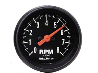 Auto Meter Z-Series 2-1/16-Inch In-Dash Tachometer; 0-8000 RPM