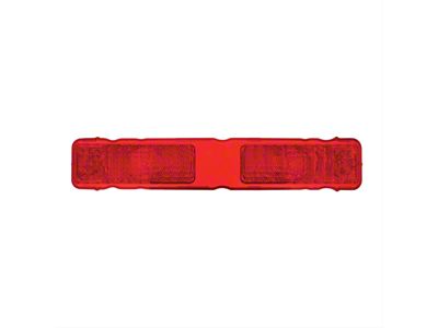Tail Light Lens; Red (1968 Camaro RS)