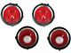 Camaro Taillight Lens Set, Standard, Early Style, Show Correct, 1970-1971