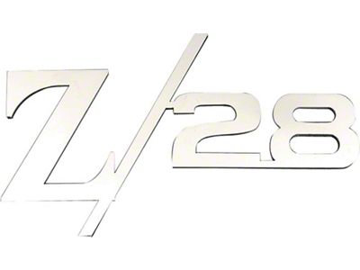 Camaro Taillight Panel Emblem, Z28, Stainless Steel, 1967-1969