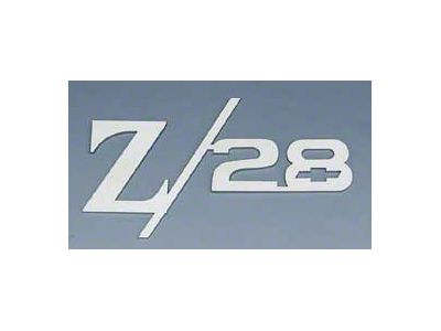 Camaro Taillight Panel Emblem, Z28 With Bowtie, Stainless Steel, 1967-1969 (Z/28 Coupe)