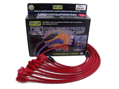 Camaro Taylor Plug Wires, Spiro-Pro Custom, Red, Small Block, 1968-1973